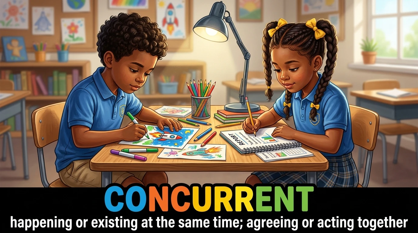 English Illustration for concurrent